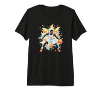 Basketball Between The Legs in Pastel Summer Colors Comic Premium T-Shirt