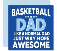Basketball Birthday Card for Dad - Awesome Dad Sports - Happy Birthday Card for Men, 145mm Male Greeting Cards