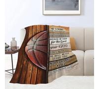 Basketball Blanket Gifts - Cozy Fleece Flannel Throw for Coach, Boys, Girls, Men, Women - Soft Warm Plush Lightweight Bedding for Couch, Sofa, Bed - 40"X50"
