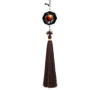 Basketball Breaking Through Wall Automotive Interior Mirrors Hanging Crystal Pendant Lucky Charm Car Rearview Ornament Hexagon