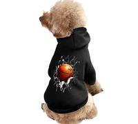 Basketball Breaking Through Wall Dog Hoodie Warm Pet Clothes Comfort Sweatshirt Outfit for Cats Dogs