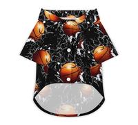 Basketball Breaking Through Wall Dog Shirts Summer Pet Clothes Comfort T-Shirts Short Sleeveless Top for Cats Dogs XS