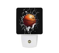 Basketball Breaking Through Wall Funny LED Night Lights Plug Into Wall Smart Lighting for Hallways Kitchen Bedroom