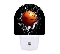 Basketball Breaking Through Wall Funny LED Night Lights Plug Into Wall Smart Lighting for Hallways Kitchen Bedroom