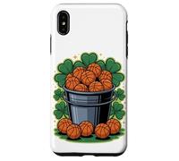 Basketball Bucket St. Patrick's Day Lucky Shamrocks Case for iPhone XS Max