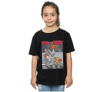 Basketball Buddies Cotton T-Shirt Tom & Jerry Black 5-6 Years