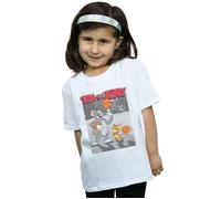 Basketball Buddies Cotton T-Shirt Tom & Jerry White 5-6 Years