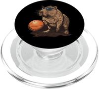 Basketball Capybara Drawing Animal Art Basketball Lover PopSockets PopGrip for MagSafe