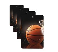 Basketball Car Air Freshener Cards for Women Men 4 Pack Cute Car Accessories Long Lasting Scent Car Diffuser Hanging Auto Aromatherapy Tablets Car Fresheners Gifts