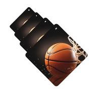 Basketball Car Air Freshener Cards for Women Men 4 Pack Cute Car Accessories Long Lasting Scent Car Diffuser Hanging Auto Aromatherapy Tablets Car Fresheners Gifts