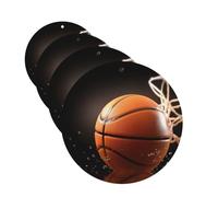 Basketball Car Air Freshener Cards for Women Men 4 Pack Cute Car Accessories Long Lasting Scent Car Diffuser Hanging Auto Aromatherapy Tablets Car Fresheners Gifts