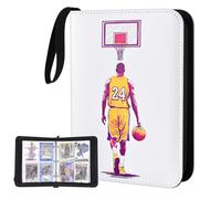 Basketball Card Binder for Basketball Cards 4-Pocket,Waterproof Sports Card Binder 440 Pockets with 55 Removable Sleeves Card Holder Album Compatible with Basketball,Football and Sports Cards