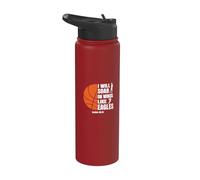 Basketball Christian Soar On Wings Like Eagles Religious Stainless Steel Insulated Water Bottle