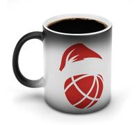 Basketball Christmas Cute Ceramic Coffee Mug Heat Sensitive Color Changing Cups for Office Home
