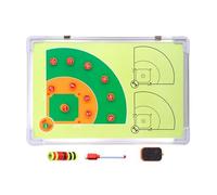 Basketball Clipboard for Coaches, Magnetic Baseball Lineup Board, with Magnetic Chess Pieces and Whiteboard Markers, for Daily Training(Baseball)