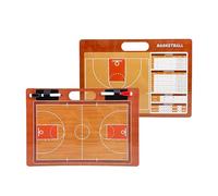Basketball Clipboard for Coaches, Magnetic Basketball Coaching Board, with Whiteboard Markers and Magnetic Chess Pieces, Double-Sided Use, for Competition