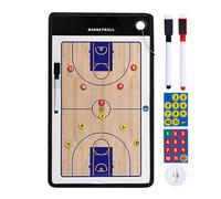 Basketball Coach Clipboard - 23cm Dry Erase Board, All-Terrain Strategy Planner, Lightweight PC Game Book For Coaches, Dou Training Board