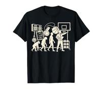 Basketball Coach Evolution Court Leadership Design Game Work T-Shirt