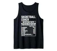 Basketball Coach Nutrition Facts Tank Top
