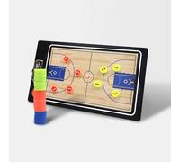 Basketball Coaching Board, Basketball Board Tactic Board, Training Equipment, with Magnetic Chess Pieces, Sturdy Material, Light and Portable(Basketball-B)