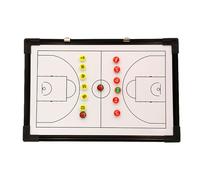 Basketball Coaching Board, Basketball Clipboard for Coaches, Aluminum Alloy, with Storage Bag and Notebook, Double-Sided Available, for Teaching