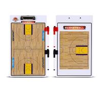 Basketball Coaching Board, Basketball Clipboard for Coaches, Double-Sided Design, Lightweight and Portable, Suitable for Tactical Explanation