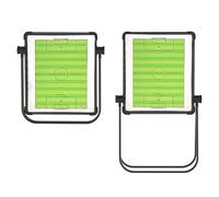 Basketball Coaching Board, Soccer Board Tactic Board, Training Equipment, with Height-Adjustable Stand, Durable Material, for Training and Competition(Green,Medium)