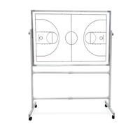 Basketball Coaching Board, Soccer Whiteboard for Coaches, with Movable Bracket, Double-Sided Use, for Teaching(Basketball)