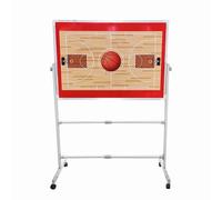 Basketball Coaching Clipboard with Dry Erase Whiteboard and Universal Wheels for Practice, Games, and Team Teaching