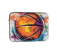 Basketball Colorful Sketch Enjoyment Laptop Case Sleeve 17 inch Laptop Bag Shockproof Computer Carrying Cover Protective Notebook Case