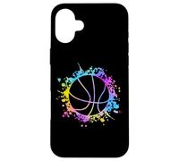 Basketball Colourful Splatters TeensBasket Ball Coaches Case for iPhone 16 Plus