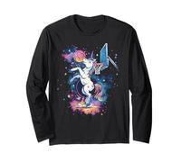 Basketball Colourful Unicorn Artwork Basketball Player Long Sleeve T-Shirt