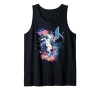 Basketball Colourful Unicorn Artwork Basketball Player Tank Top