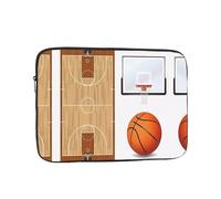 Basketball Court Backboard Pattern 12 inch laptop bag, inner protective sleeve, portable and suitable for business trips or travel