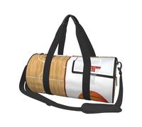Basketball Court Backboard Print Round Duffel Bag, Canvas Overnight Travel Tote Bag, Waterproof and Tear-Resistant.Foldable Weekend Travel Bag