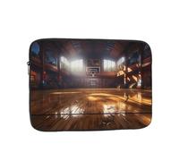 Basketball Court Laptop Case 13 inch, Shockproof Protective Computer Sleeve Cover Water Resistant Laptop Bag Carrying Tablet Cover Briefcase Handbags Gifts for Men Women
