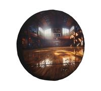 Basketball Court Replacement Tire Cover Waterproof Dustproof Car Wheel Protectors Portable Spare Tire Cover Universal Fit for RV