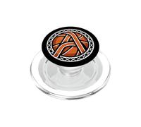 basketball court sport monogram initial letter A net graphic PopSockets PopGrip for MagSafe