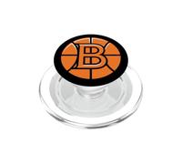 basketball court sport monogram initial letter B design PopSockets PopGrip for MagSafe