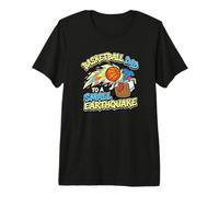 Basketball Dad to A Small Earthquake Youth Coach Premium T-Shirt
