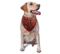 Basketball Dog Bandana Pet Scarf Accessories for Small Medium Dogs Cats Photo Prop, Triangle Pet Bandanas Adjustable Puppy Bib Washable Dog Kerchief Puppy Neckerchief