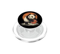 Basketball Drawing Artwork Cute Bear Basketball Hoop PopSockets PopGrip for MagSafe
