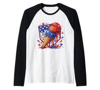 Basketball Drip Ice Cream Apparel Youth Drip Basketball Boys Raglan Baseball Tee