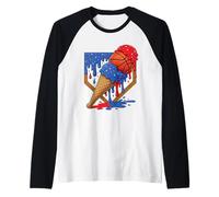 Basketball Drip Ice Cream Apparel Youth Drip Basketball Boys Raglan Baseball Tee