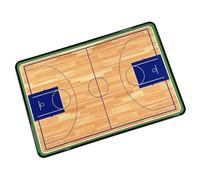 Basketball Dry Erase Board, Basketball Clipboard for Coaches, Double-Sided Use for Competition or School Teaching