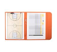 Basketball Dry Erase Board for Coaches, Basketball Coaching Board, with Marker Pen, Double-Sided Use, Foldable Design, Portable, for Teaching