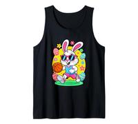 Basketball Easter Bunny with Eggs for Kids Tank Top