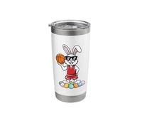 Basketball Easter Bunny with Eggs Stainless Steel Insulated Tumbler