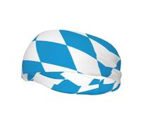 Basketball Elastic Headband, Bavarian Flag Unisex Sports Headband, Sports Running Cycling Yoga Fitness Sweat-Absorbent Band,