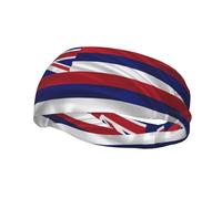 Basketball Elastic Headband, Flag of Hawaii American Unisex Sports Headband, Sports Running Cycling Yoga Fitness Sweat-Absorbent Band,